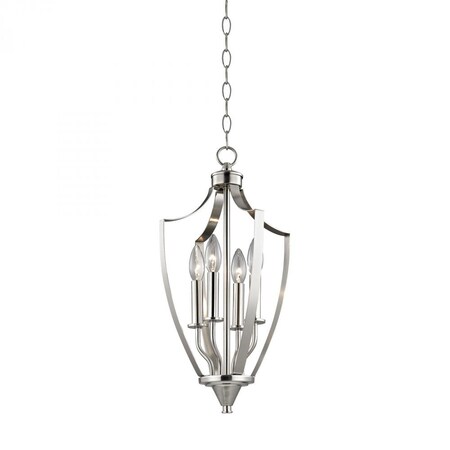 Thomas Foyer 4-Light Mini Pendant in Brushed Nickel 7704FY/20